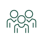 Icon of three people