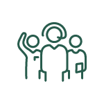Icon of customer service team representing our care coordination service